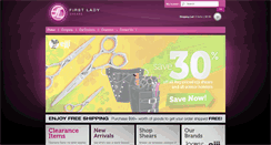 Desktop Screenshot of firstladyshears.com